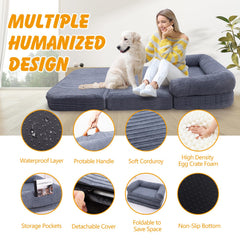 Ondware corduroy cover texture adds soft breathable comfort.