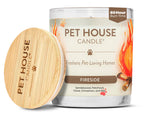 One Fur All pet house fall candle packaging highlights premium soy wax and long-lasting fragrance.