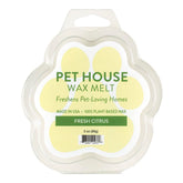 One Fur All Pet House Fresh Citrus Wax Melts close-up packaging—odor control for pet-friendly homes