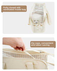 ONECUTE dog carrier internal safety rope prevents pet escapes during trips