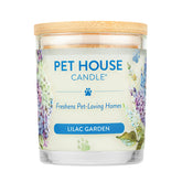 One Fur All Lilac Garden candle bottle view—a clean, pet-friendly aroma for a fresher living space.