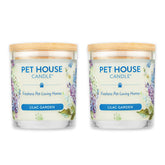 One Fur All Lilac Garden 2-pack pet house candles for a fresh odor-free home