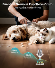 oneisall cordless grooming clipper provides flexible pet grooming anywhere.