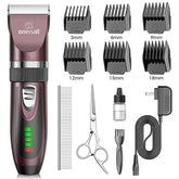 Oneisall dog clipper dark plum cordless design enables easy at-home grooming.