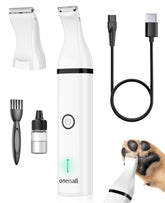 oneisall dog clippers cordless for precise paw grooming.