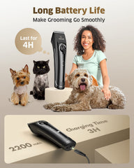 oneisall dog clippers detachable-blades, easy cleaning and blade replacement for versatile grooming
