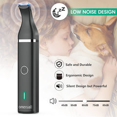 oneisall dog clippers low noise keeps pets calm during grooming.