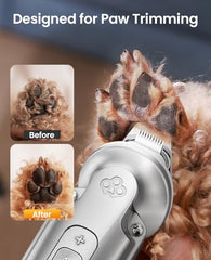 oneisall dog grooming kit three speeds in use for easy beginner grooming