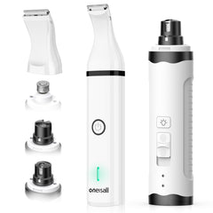 Oneisall dog nail grinder 3in1 in action offering quiet nail care for calm grooming
