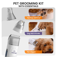 oneisall dog nail grinder in action for gentle trims