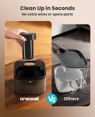 Oneisall easy-clean-disassembly-process shows quick thorough cleaning.