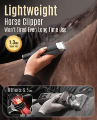 oneisall horse clippers 2000mAh battery supports long grooming sessions.