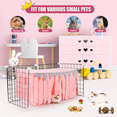 ONEJU Guinea Pig Hideout dimensions 23.2 by 11.8 inches for roomy fit.