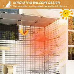 Oneluck enclosure with DIY panel connection for customizable layout