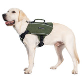 ONETIGRIS Y-Shaped dog backpack front view for secure hiking fit