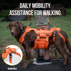OneTigris dog lift harness features adjustable straps and leg straps for comfort
