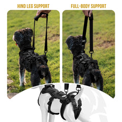 OneTigris dog sling carrier image shows mobility aid in daily use for small dogs.