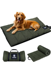 ONETIGRIS large dog bed folded compact for easy storage and travel