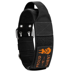 OneTigris Tactical Dog Collar 12 with handle provides secure control on energetic walks.