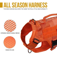 ONETIGRIS tactical harness front D-ring supports training and control.