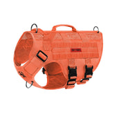 ONETIGRIS tactical dog harness No Pull front view shows breathable mesh for all-season use.