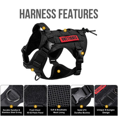 OneTigris front leash attachment supports front-pull walking with ease