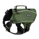 ONETIGRIS Y-Shaped Dog Backpack front view for secure outdoor fit.