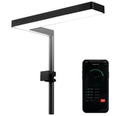 ONF Flat Nano+ 15W full-spectrum light in front view enhances tank brightness and plant growth