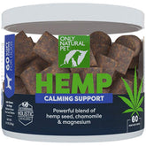 Only Natural Pet calming chews – close-up showing a dog feeling calmer during a stressful moment.