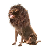 Onmygogo lion mane wig on dog for regal look with plush comfort