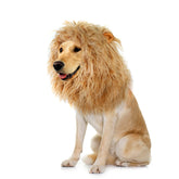 Onmygogo peluca león para perro con orejas, aspecto realista y cómodo para eventos.