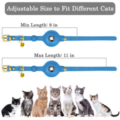 OOPSDOGGY Non-breakaway collar blue shows durable daily-wear design for cats and small dogs