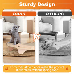 Oroonoko cat scratcher bed large mat closeup shows roomy 23.6 inch surface for big cats
