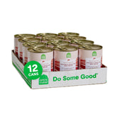 Open Farm canned dog food pate packaging shows 12 cans for convenience.