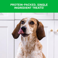 Beef liver cubes in Open Farm pouch; healthy rewards for dogs