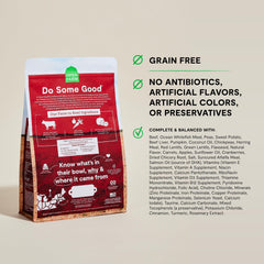 Open Farm grain-free dry dog food bowl with protein-packed kibble