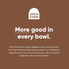 Open Farm lot-number tag for ingredient traceability and transparent sourcing