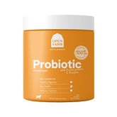 Open Farm Probiotic Chews bottle shows gut health support with traceable, vet-approved ingredients.