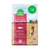 Open Farm Wild-Caught Salmon dry dog food in bowl, balanced nutrition and savory aroma.