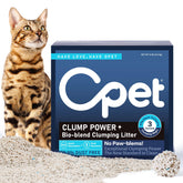 OPET Mixed Tofu Cat Litter 19lb packaging highlights eco-friendly plant-based composition.