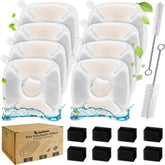 OPISICEN cat fountain filters assembly demonstrates triple filtration for healthier, odor-free water.