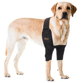 OPSELU dog elbow brace wearing shows comfortable support for active dogs and stable mobility.