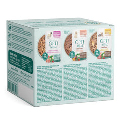 Optimeal small-breed grain-free recipe highlighting gentle digestion and protein.