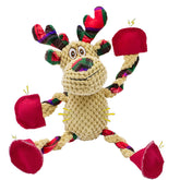OraneeeO juguete ciervo navideño frente, ideal para juego interactivo y festivo.