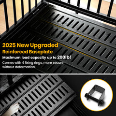 Oranland 38in crate interior shows spacious resting area for large breeds