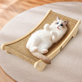 ORDORA extra-large cat scratcher 31.5 inches for long lounging and scratching.