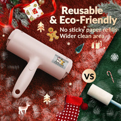 ORDORA Pet Hair Remover clean dustbin shows reusable design reducing waste and budget