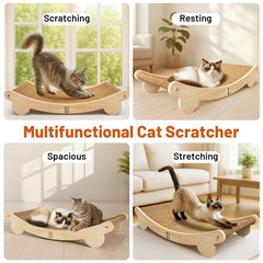 ORDORA solid oak cat perch provides sturdy daily-use support.