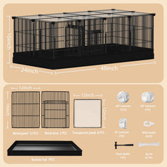 Orekemo 0-5-inch mesh safety keeps tiny paws safe during play.