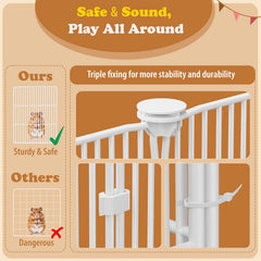 Orekemo safe 0.5-inch mesh keeps paws protected during play.